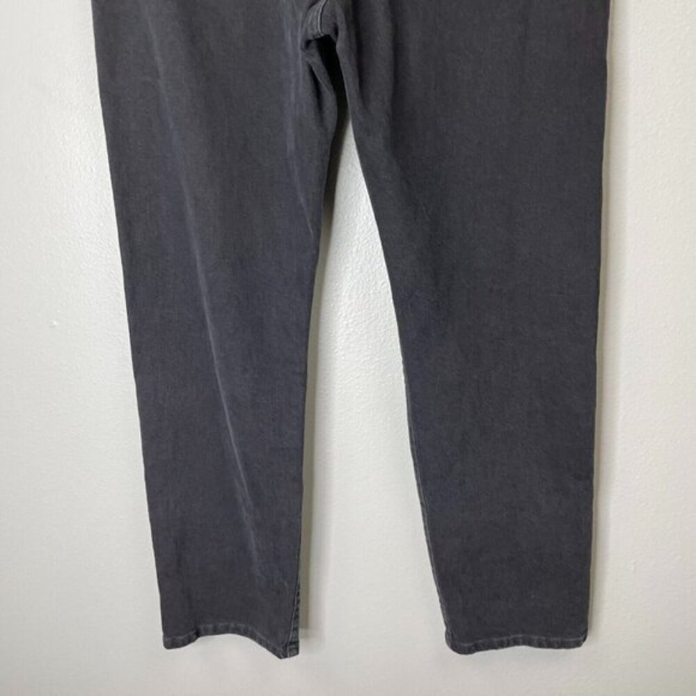 Free People Bren Boyfriend Jeans Womens 30 Black Magic High Rise Straight Leg - Picture 6 of 10